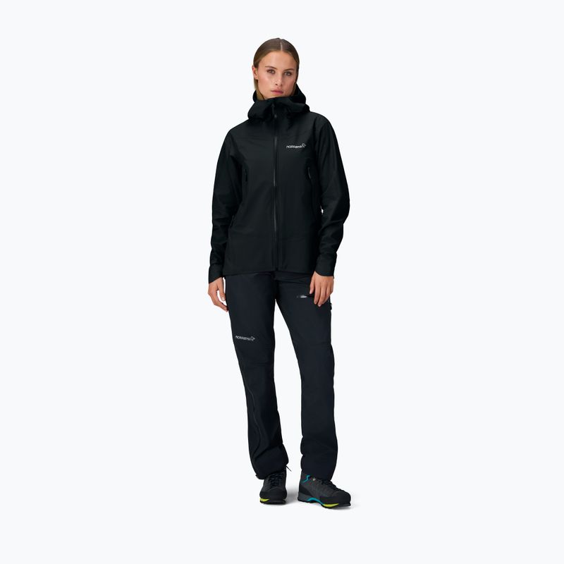 Damen-Regenjacke NORRONA Falketind Gore-Tex cavlar black 2