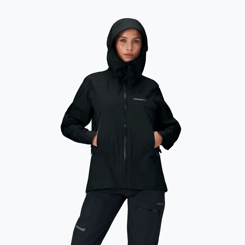 Damen-Regenjacke NORRONA Falketind Gore-Tex cavlar black 5