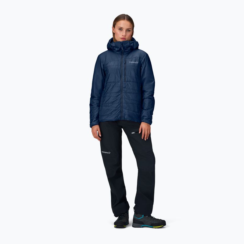 Gefütterte Damenjacke NORRONA Faketind Thermo40 Zip Hoodie indigo night 2