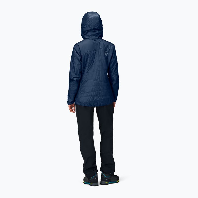 Gefütterte Damenjacke NORRONA Faketind Thermo40 Zip Hoodie indigo night 3
