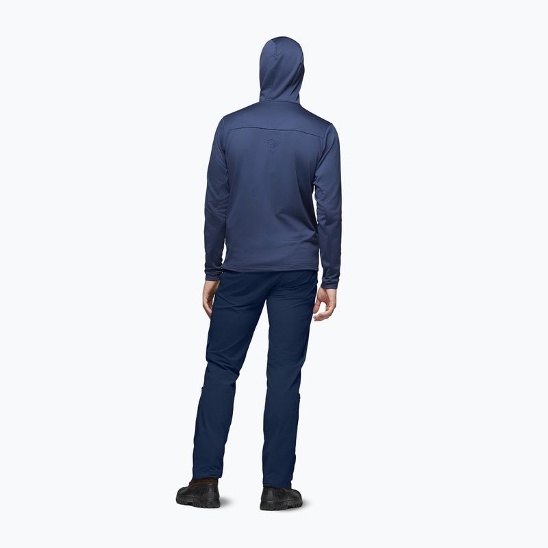 Herren-Trekkingsweatshirt NORRONA Falketind Warm2 Stretch Hood indigo night 3