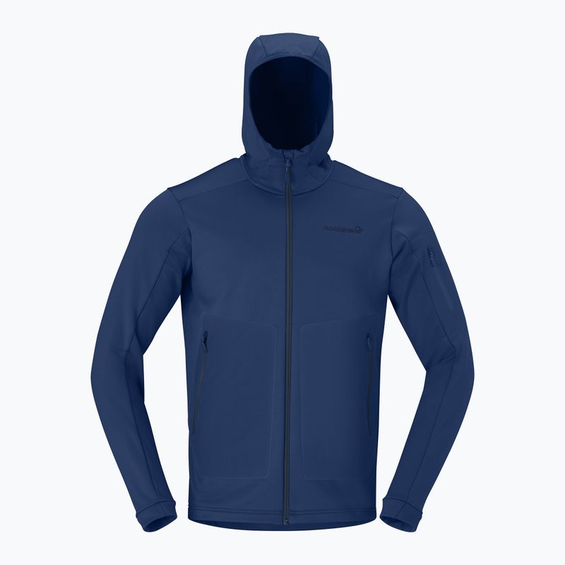 Herren-Trekkingsweatshirt NORRONA Falketind Warm2 Stretch Hood indigo night 5