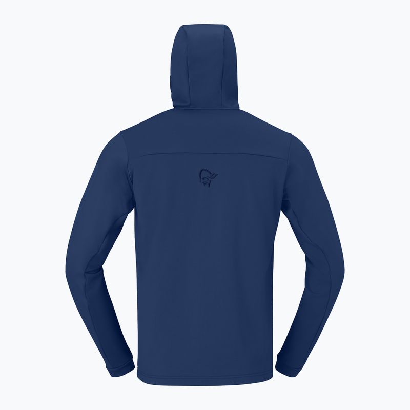 Herren-Trekkingsweatshirt NORRONA Falketind Warm2 Stretch Hood indigo night 6