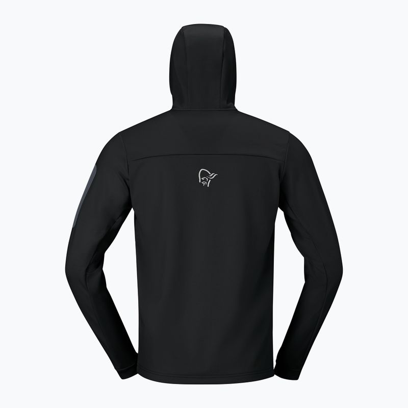 Herren-Trekkingsweatshirt NORRONA Falketind Warm2 Stretch Hood caviar black 6