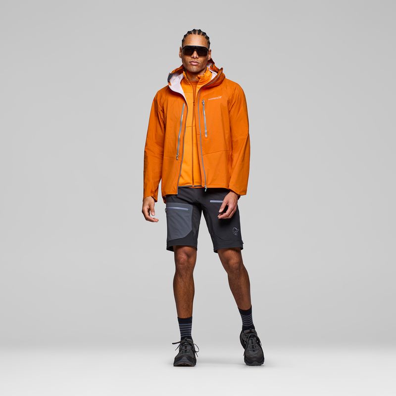 Herren-Regenjacke NORRONA Falketind Dri1 gold flame 2