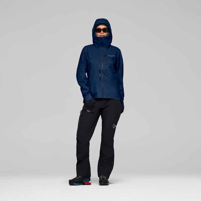 Damen-Regenjacke NORRONA Falketind Dri1 indigo night 2