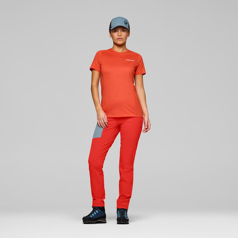 Damen-Trekkinghose NORRONA Falketind Flex1 Light aura orange 2