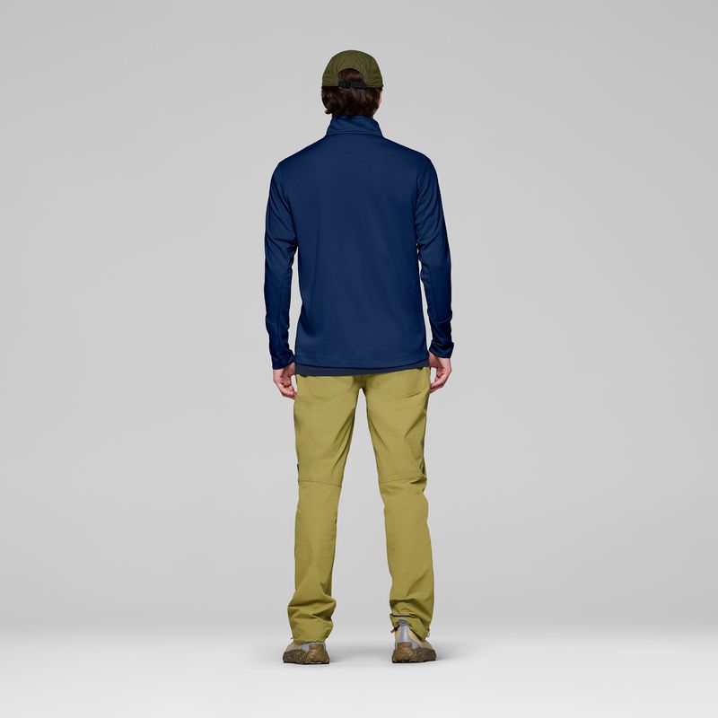 Herren-Trekkingsweatshirt NORRONA Femund Warm1 Zip Neck indigo night 3