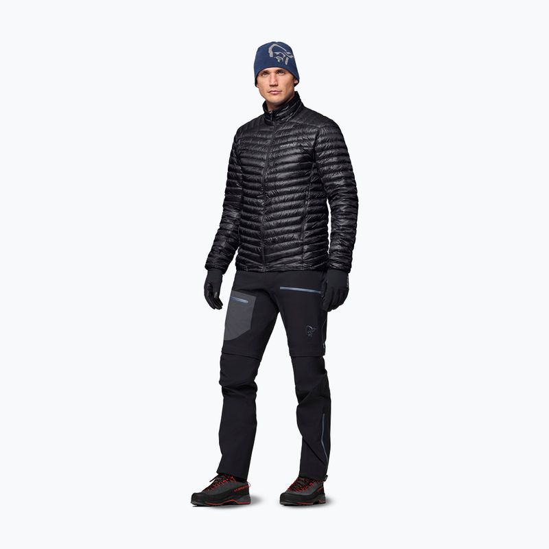 Herren-Daunenjacke NORRONA Trollveggen Down800 Super Light caviar black 2