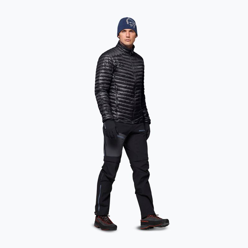 Herren-Daunenjacke NORRONA Trollveggen Down800 Super Light caviar black 4