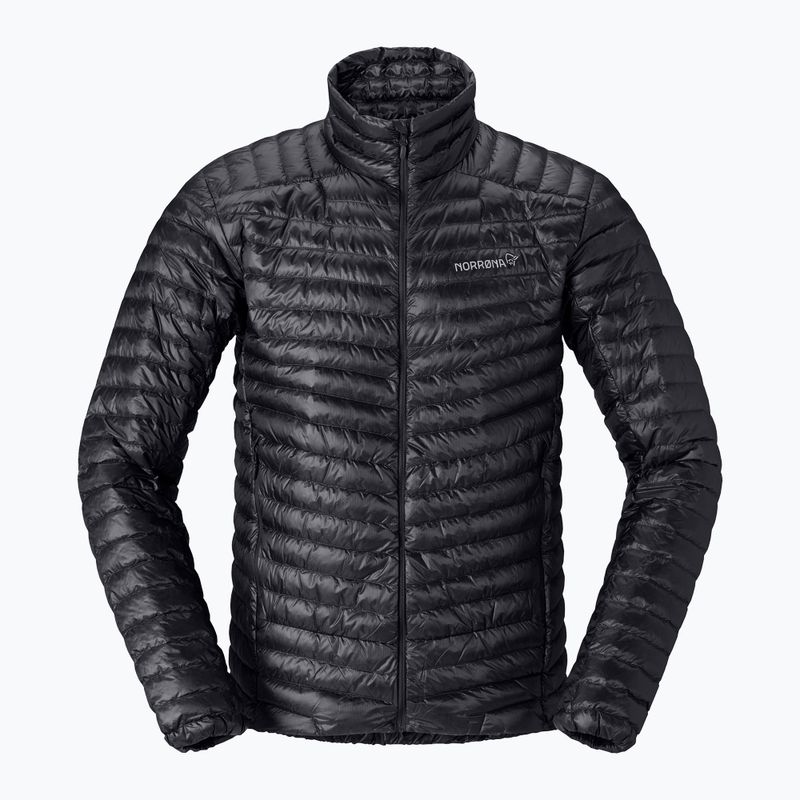 Herren-Daunenjacke NORRONA Trollveggen Down800 Super Light caviar black 5