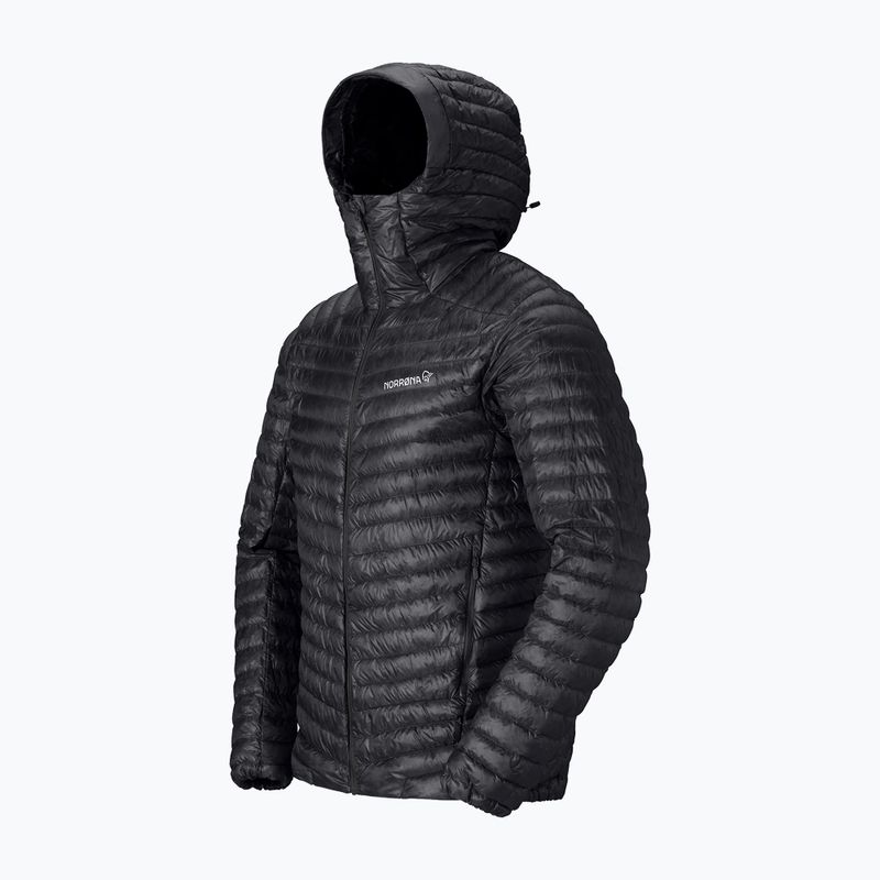 Herren-Daunenjacke Norrona Trollveggen Down800 Super Light Hood Caviar Black 7