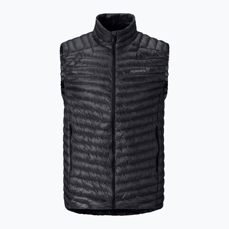 Weste NORRONA Trollveggen Down800 Super Light caviar black 5