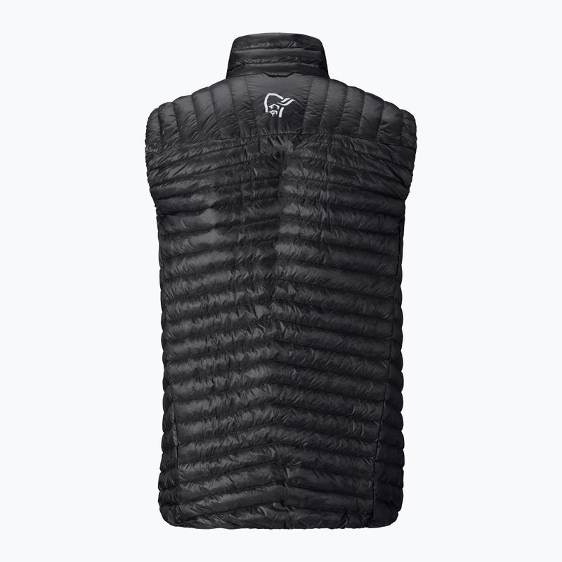 Weste NORRONA Trollveggen Down800 Super Light caviar black 6