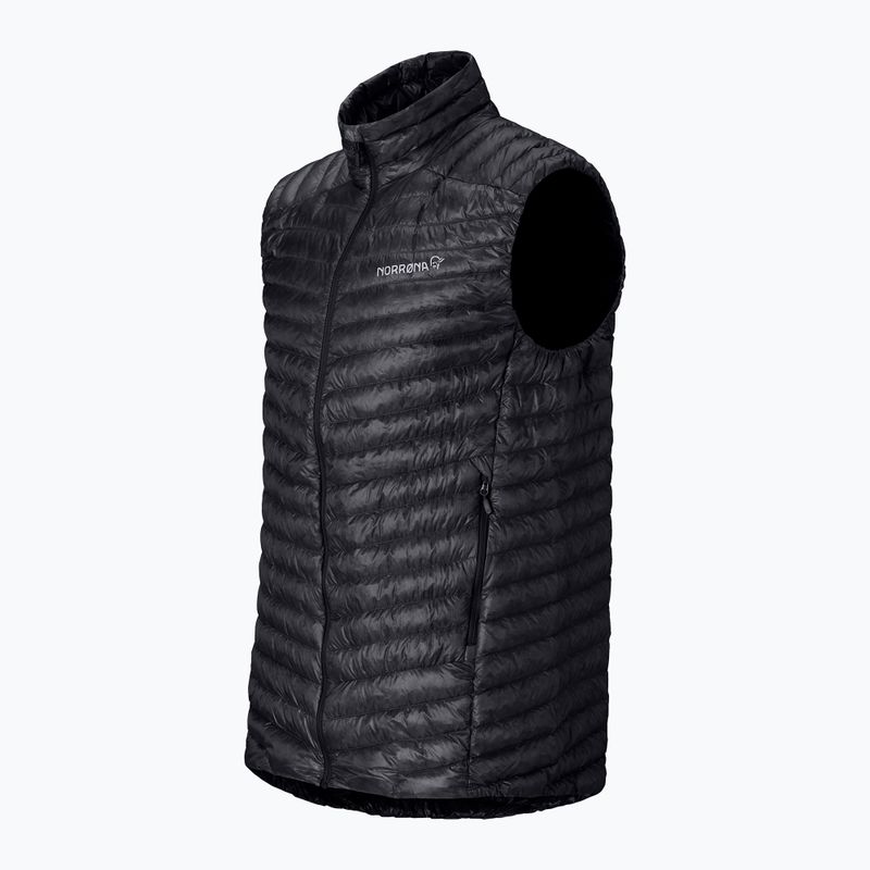Weste NORRONA Trollveggen Down800 Super Light caviar black 7