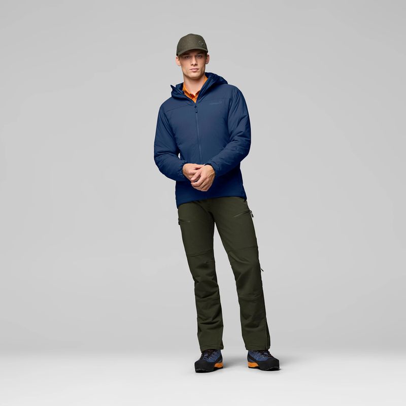 Gefütterte Herrenjacke NORRONA Femund Thermo60 Zip Hood indigo night 2