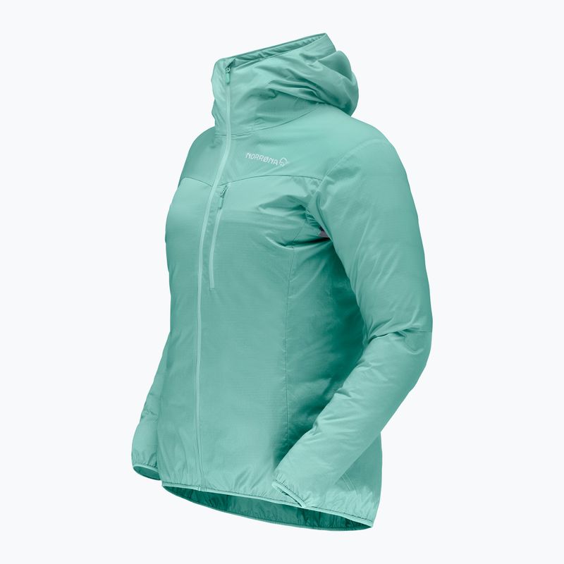 Windjacke für Damen NORRONA Faketind Aero60 Zip Hood aqua haze 7