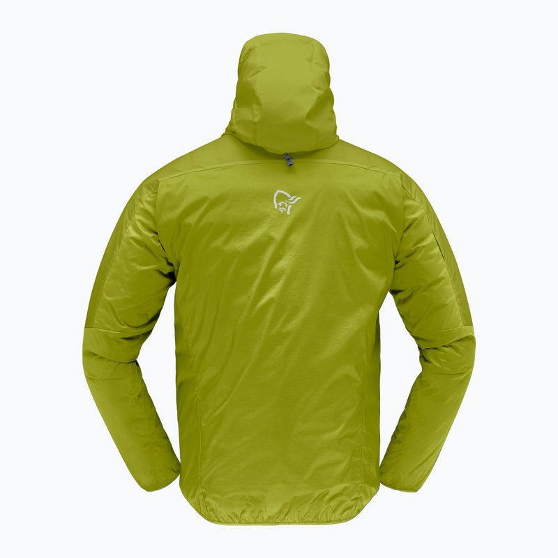 Herren-Windjacke NORRONA Faketind Aero60 Zip Hood golden lime 2