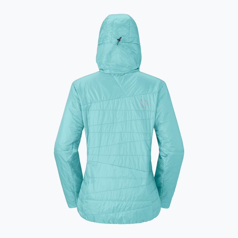 Gefütterte Damenjacke NORRONA Faketind Thermo40 Zip Hoodie aqua haze 6