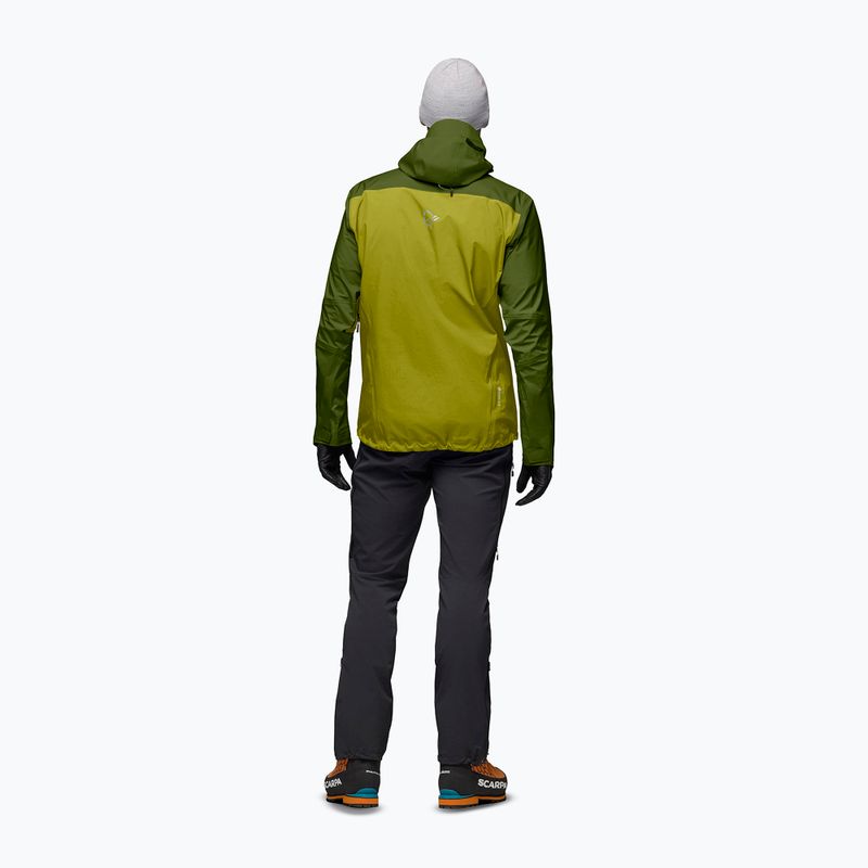Herren-Regenjacke NORRONA Falketind Gore-Tex golden lime/pesto 3