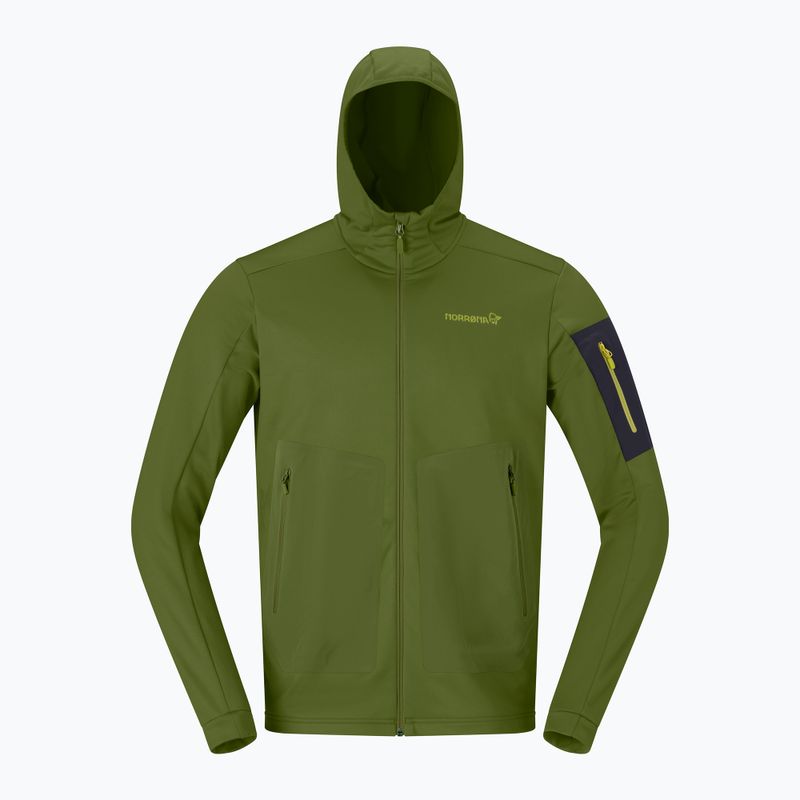 Herren-Trekkingsweatshirt NORRONA Falketind Warm2 Stretch Hood pesto 5