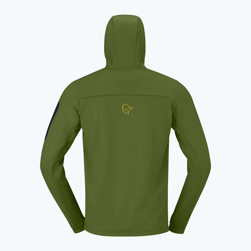 Herren-Trekkingsweatshirt NORRONA Falketind Warm2 Stretch Hood pesto 6