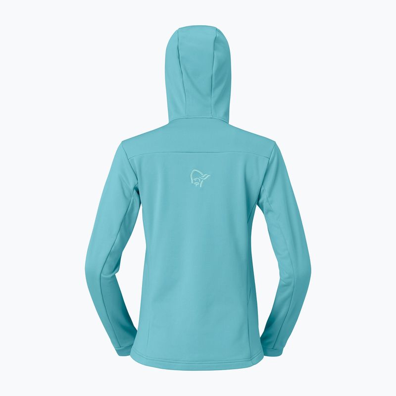 Damen-Trekkingsweatshirt NORRONA Falketind Warm2 Stretch Hood brittany blue 6