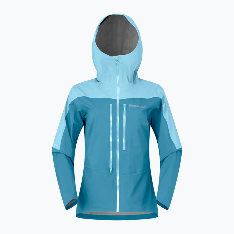 Damen-Regenjacke NORRONA Falketind Dri1 brittany blue/aqua haze 5