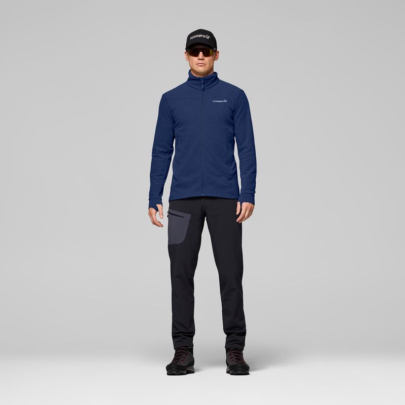 Herren-Trekkingsweatshirt  NORRONA Falketind Warm2 indigo night 2