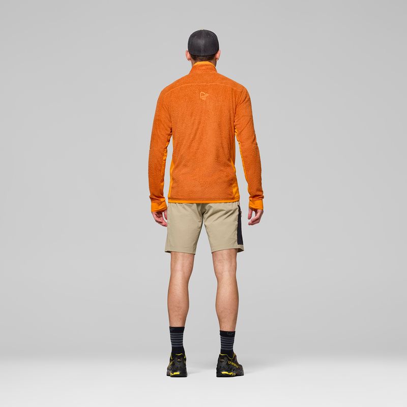 Fleecejacke für Herren NORRONA Falketind Warm1 Active gold flame/exuberance 3