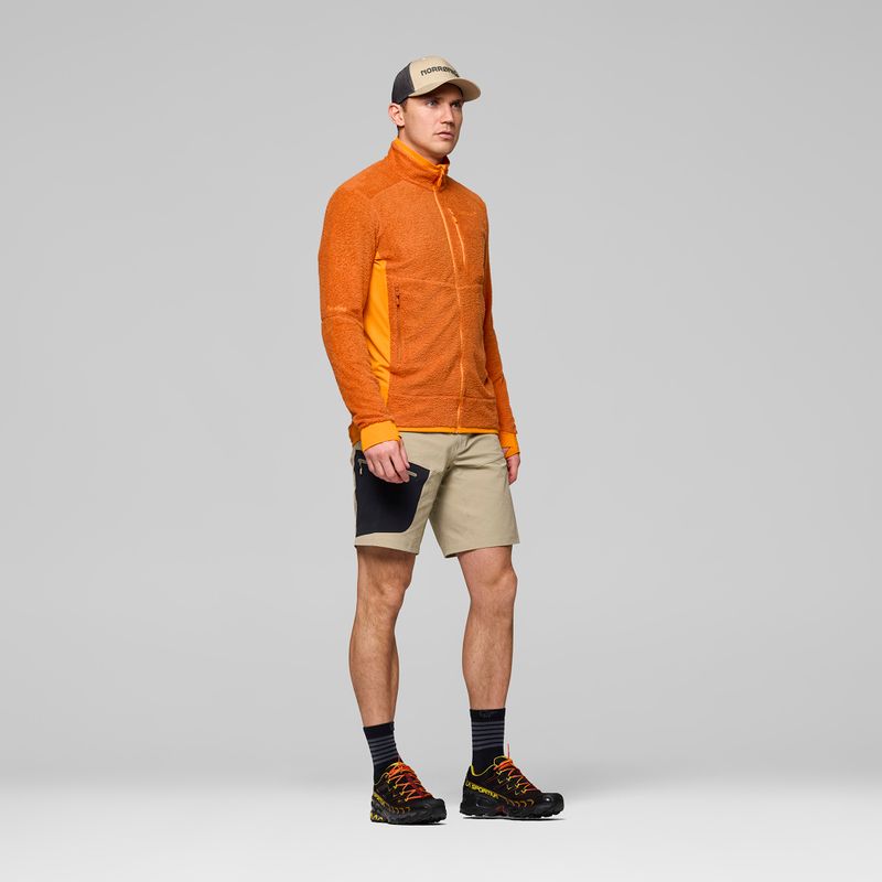 Fleecejacke für Herren NORRONA Falketind Warm1 Active gold flame/exuberance 4