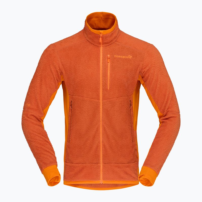 Fleecejacke für Herren NORRONA Falketind Warm1 Active gold flame/exuberance 5