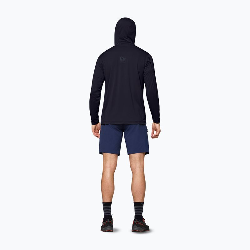 Herren-Trekkingsweatshirt NORRONA Falketind Warm1 Hood caviar black 3