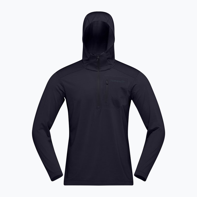 Herren-Trekkingsweatshirt NORRONA Falketind Warm1 Hood caviar black 5