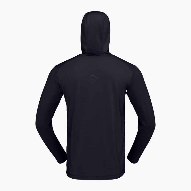 Herren-Trekkingsweatshirt NORRONA Falketind Warm1 Hood caviar black 6