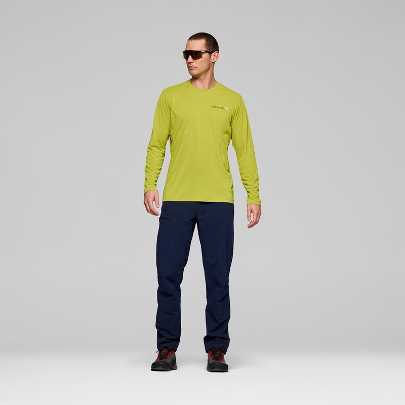 Longsleeve Herren NORRONA Femund Tech golden lime 2