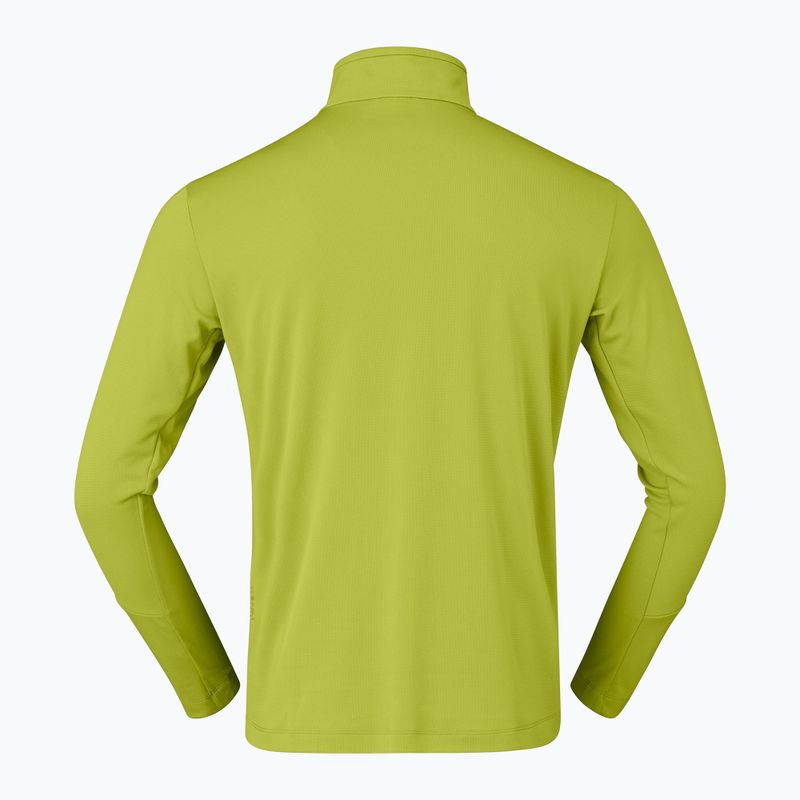 Herren-Trekkingsweatshirt NORRONA Femund Warm1 Zip Neck golden lime/olive night 6