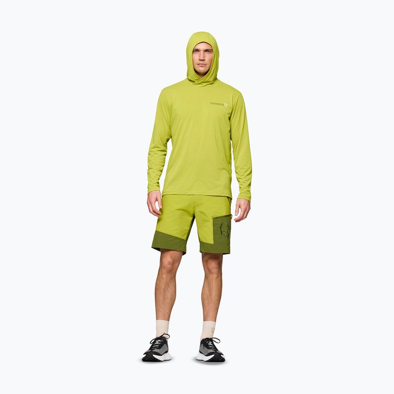 Herren-Trekkingsweatshirt NORRONA Femund Tech Hood golden lime 2