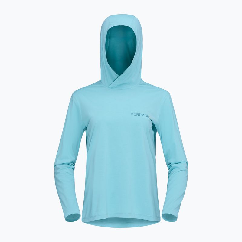 Damen-Trekkingsweatshirt NORRONA Femund Tech Hood aqua haze 6