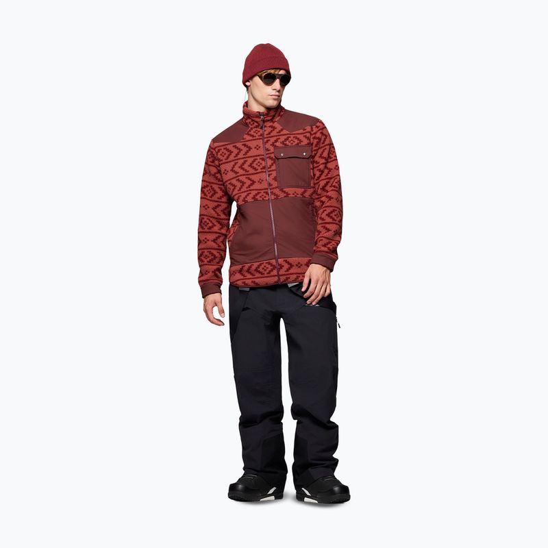 Fleecejacke für Herren Norrona Tamok Warm3 cowhide/port 2