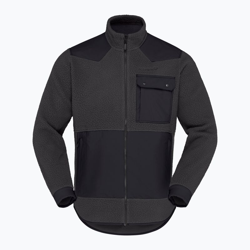 Fleecejacke für Herren Norrona Tamok Warm3 phantom/caviar black 5
