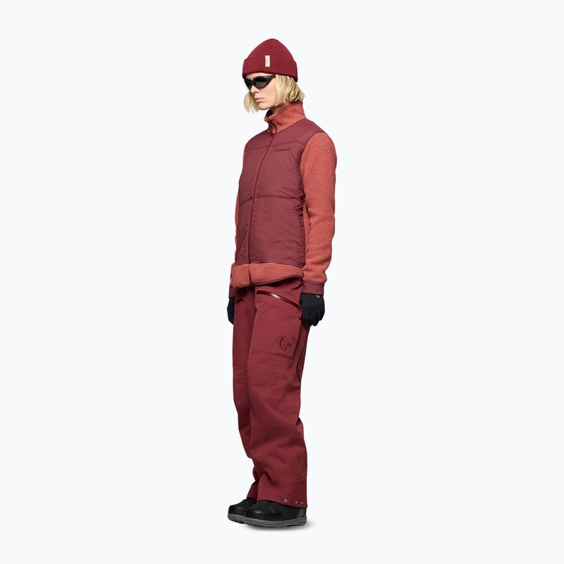 Fleecejacke für Herren Norrona Tamok Warm3 cowhide/port 4