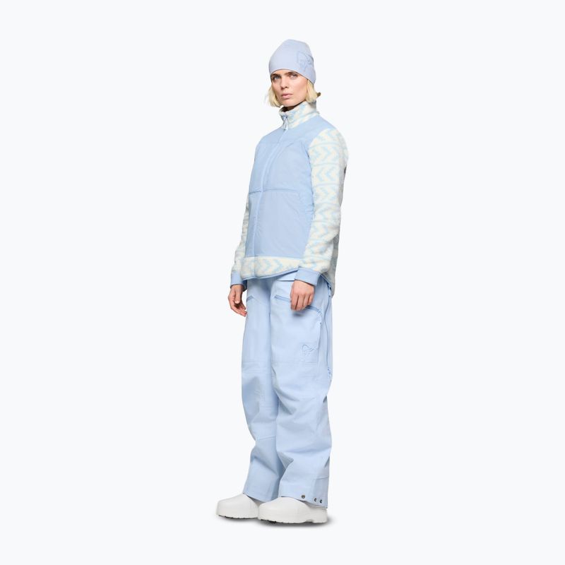 Fleecejacke für Herren Norrona Tamok Warm3 whisper white/cashmere blue 2