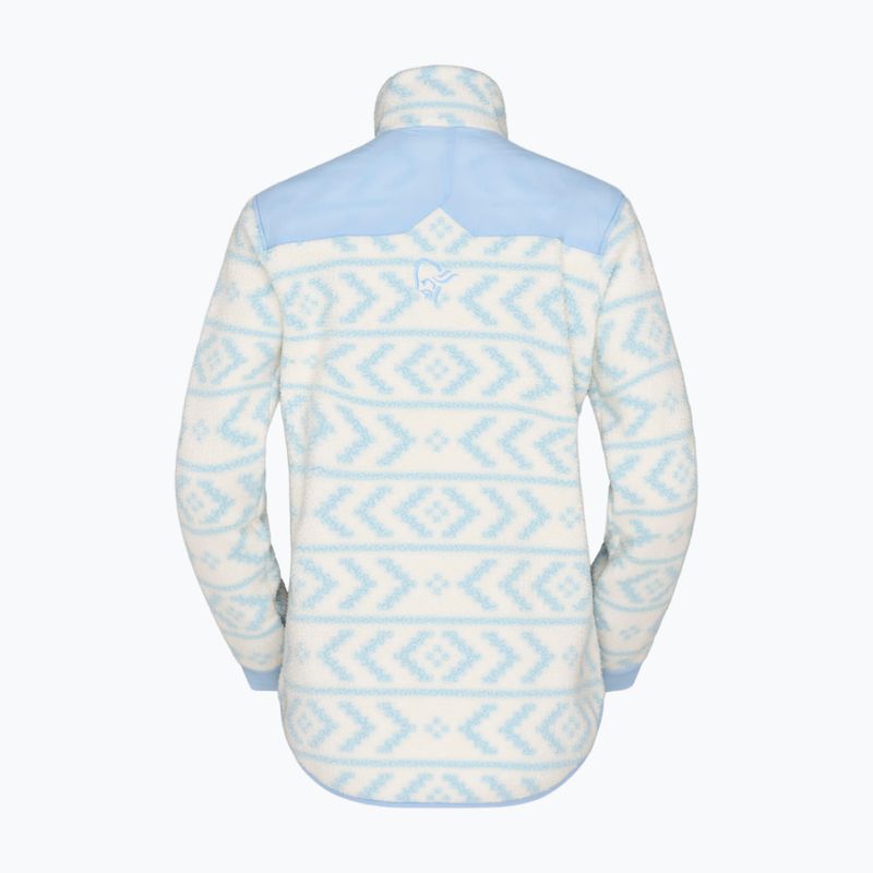 Fleecejacke für Herren Norrona Tamok Warm3 whisper white/cashmere blue 5