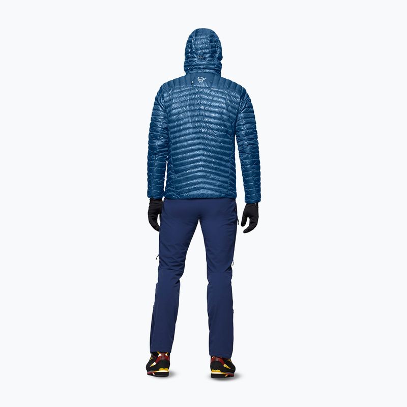 Herren-Daunenjacke Norrona Trollveggen Down800 Super Light Hood dark blue 2