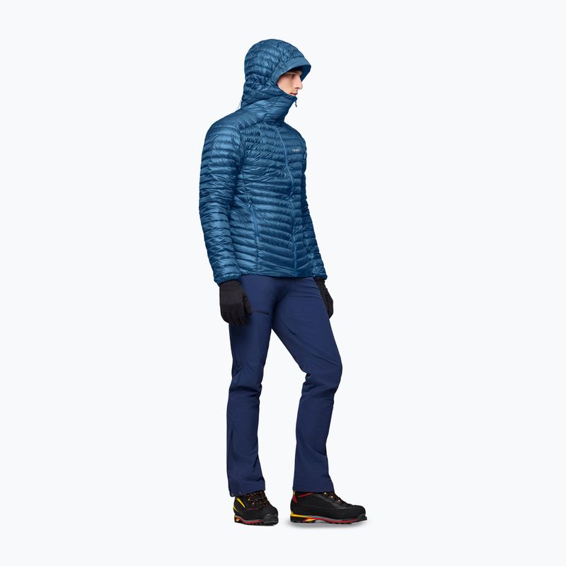 Herren-Daunenjacke Norrona Trollveggen Down800 Super Light Hood dark blue 4