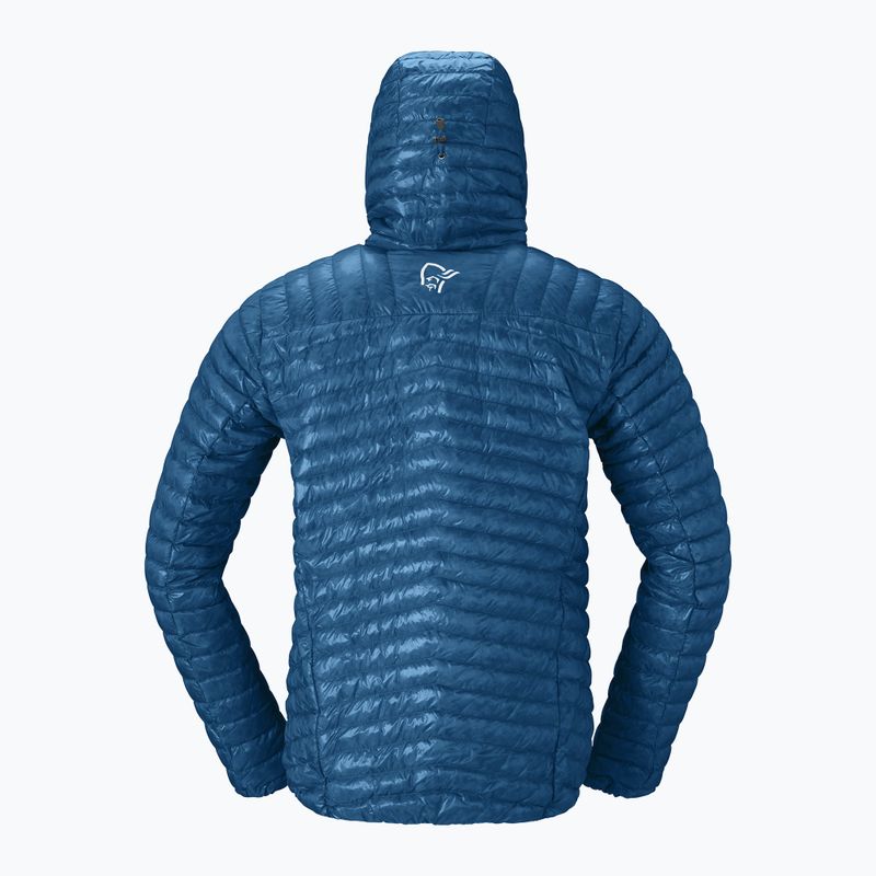 Herren-Daunenjacke Norrona Trollveggen Down800 Super Light Hood dark blue 6