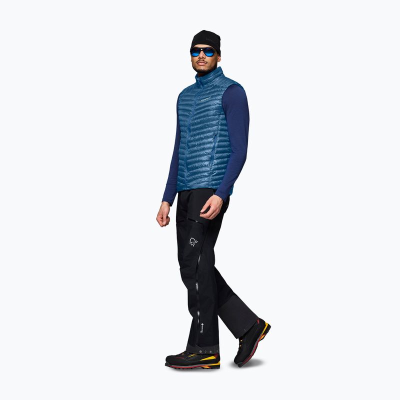 Weste NORRONA Trollveggen Down800 Super Light dark blue 2