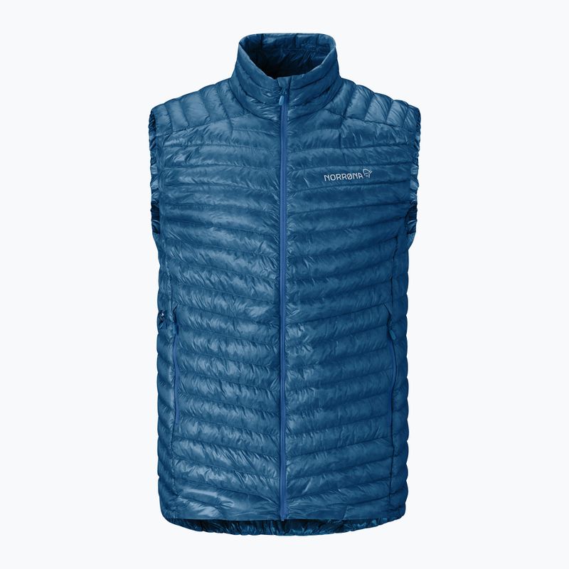 Weste NORRONA Trollveggen Down800 Super Light dark blue 4