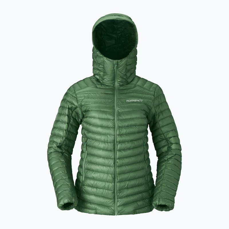 Damen-Daunenjacke Norrona Trollveggen Down800 Super Light Hood Dark Ivy 5